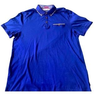 Ted Baker London Royal Blue Polo Worn Once Size 5 XL